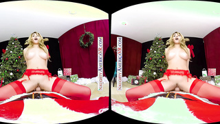 Santa's Mischievous Helper Stephanie West Sits On Your Stiffy For Xmas