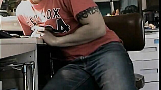 Sexually attractive hetero boy screams as elder crank deep throats him off