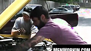 Wooly elderly stud wanks and pops on his abdomen