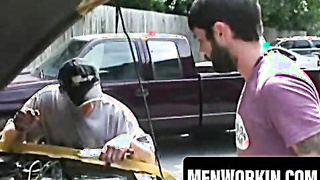 Wooly elderly stud wanks and pops on his abdomen