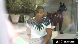 twenty one SEXTURY - Mind-blowing Honey Sarah Nice Gets Super-hot Facial cumshot After Being Dual Pounded By 2 Large Penises