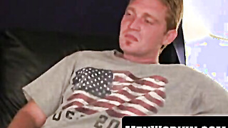 Furry man gushes giant spunk after edging