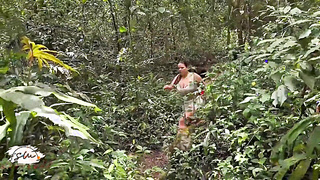 Savannah Watson My Brutha Tear My Have Hookup In The Forest Until He Finishes off On My Ginormous Udders