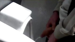 Youthful Chav Twink Flashes off his Fat Humungous Rod when Urinating