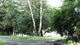 drunk girl sucks in the park