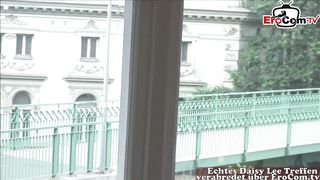 German hefty hooters blondie honey shag with XXL trunk homemade