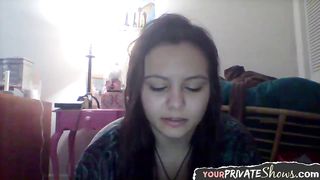 Ultra-Cute euroteen fucktoys her vulva with fake penis