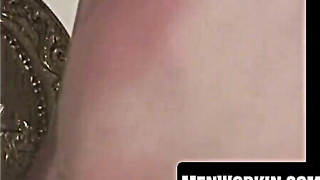 Gross soldier plays with his massive wooly wood solo