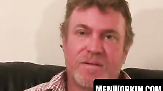 Mature amateur gets taunted before tugging