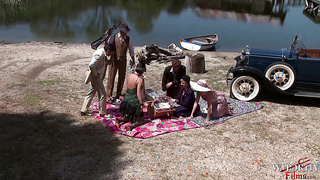 WHORNY FILMS Finest Outdoor Pornography Lovemaking Ever Steaming Damsels Spoil In Enormous Gang Poke - Julia Ann