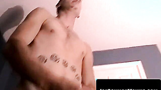 Hetero amateur spunks from draining petite surprise wood