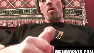 Furry stud milks and pops naked after his conversation