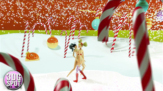 3DGSPOT - XXXmas Doofy Dancers Jiggle Their Thick Hooters! 3 DIMENSIONAL TOON!