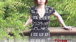 Brief hair Japan honey faps off uncontrollably in public