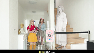 The Statues Solid Fuck-stick - Katy Rose, Ivy Maddox, Ellie Shou - Malisa Moir