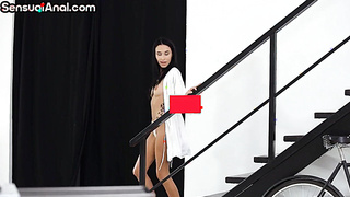 SENSUOUS ANAL INVASION - Smallish assfuck bae boinked by meaty firm man rod in doggy-style