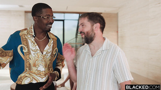 BLACKED Ash-blonde Dame Lexi Lore Heads Air Taut At A Mansion Soiree