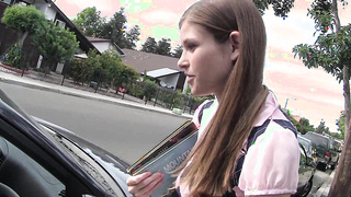 She likes getting spread out by girthy knobs that never should inject a twat so diminutive