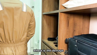 Molten huge-titted COUGAR can't manage herself and offers herself to the plumber with a ginormous salami - Monique Fuentes