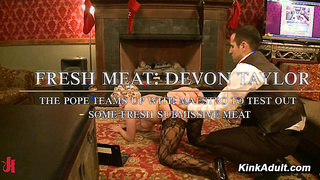 Curvaceous Light-haired Gimp Devon Instructed Stiff