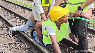 The employees went rock-hard at lunchtime, drilled their passive playmate and gave him lots of milk for dessert. Part I