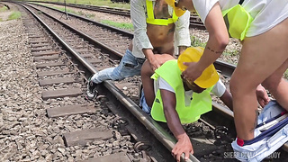 The employees went rock-hard at lunchtime, drilled their passive playmate and gave him lots of milk for dessert. Part I