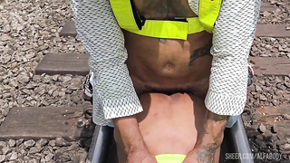 The employees went rock-hard at lunchtime, drilled their passive playmate and gave him lots of milk for dessert. Part I