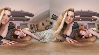 This Xmas Brings You An Strenuous Threeway With The Lewd Jessie Rogers And Lauren Phillips