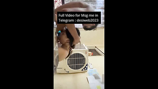 Indian Wifey Milk cans pressing And OutDoor Nailing