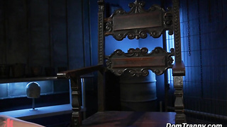 Spandex Transgirl Dom Pegs Slave