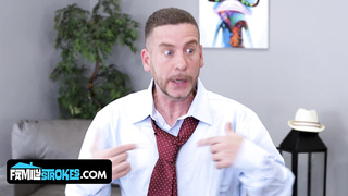 Undergarments Snuffling Sonny Gets His Spear Throated By Unsighted Step-mother