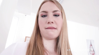 Blond Gets Ass-fuck And Gulps