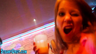 Cfnm teenie drinks explosion