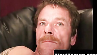 Manmeat choker smacks wooly man rod till jizz shoots far