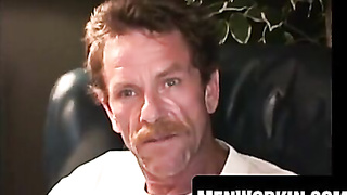 Manmeat choker smacks wooly man rod till jizz shoots far