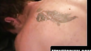 Manmeat choker smacks wooly man rod till jizz shoots far