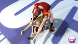 3DGSPOT - Nubile Stunners Gets Porked Rigid In Locker Bedroom By Football Players PART two! THREE DIMENSIONAL Animation!