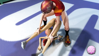 3DGSPOT - Nubile Stunners Gets Porked Rigid In Locker Bedroom By Football Players PART two! THREE DIMENSIONAL Animation!