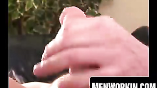 Amateur taunts his taut crevice before milking his jizz-shotgun firm