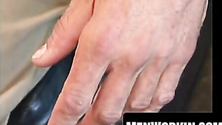 Abnormal mature homosexual smacks man sausage till solo eruption