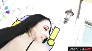 Deep-throat Liking Bum Glad Stunner Mandy Muse Gets Arse two Facehole Hump From Mike Adriano's Monstrous Pink cigar