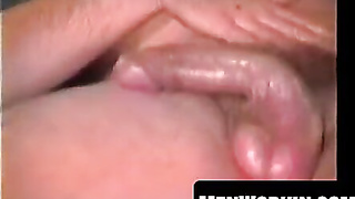 Super-steamy otter takes hold of his monstrous sword and milks it off