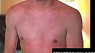 Super-steamy otter takes hold of his monstrous sword and milks it off