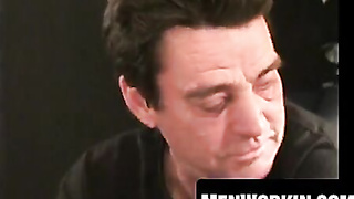 Senior mary finishes off rigid with a faux-cock rammed in his booty