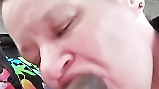 Cugly grannie deep-throat big black cock real fine