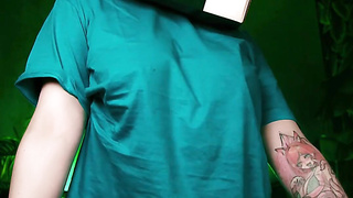 Fuck-stick Jockey! Minecraft Steve Scorching Smash with Farmer! Juggling Lubricant Titties, Vertical - MollyRedWolf