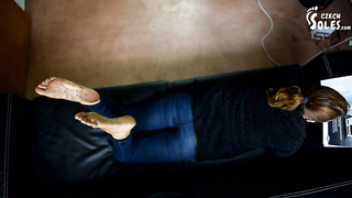 Grubby soles from shoeless ambling (POINT OF VIEW filthy soles, sloppy naked soles, sole queen, killer feet toes)