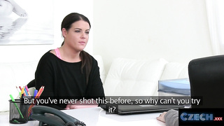 I could not stand against her supah suntanned uber-cute tiny bod on sofa - CZECH HARD-CORE