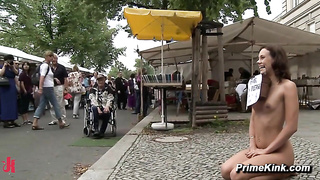 Euro Honey Public Restrain bondage Hookup