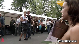 Euro Honey Public Restrain bondage Hookup